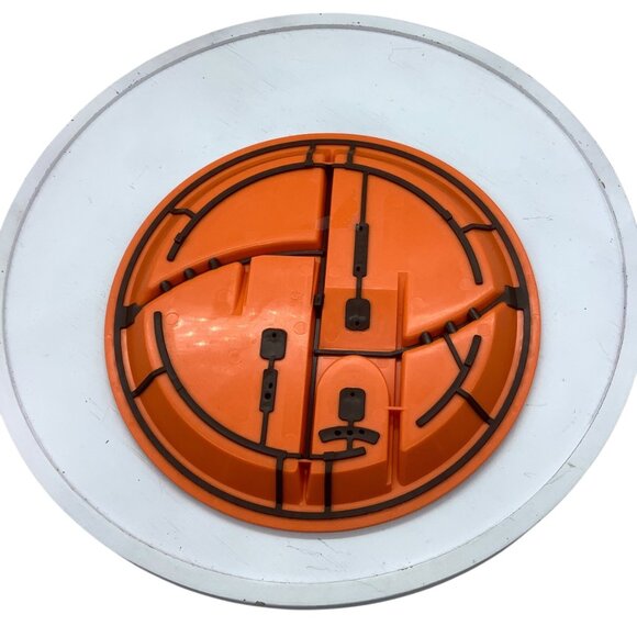 Constructive Eating Orange Construction Plates 9" Divided Toddlers Kids Set of 4 - Picture 2 of 3